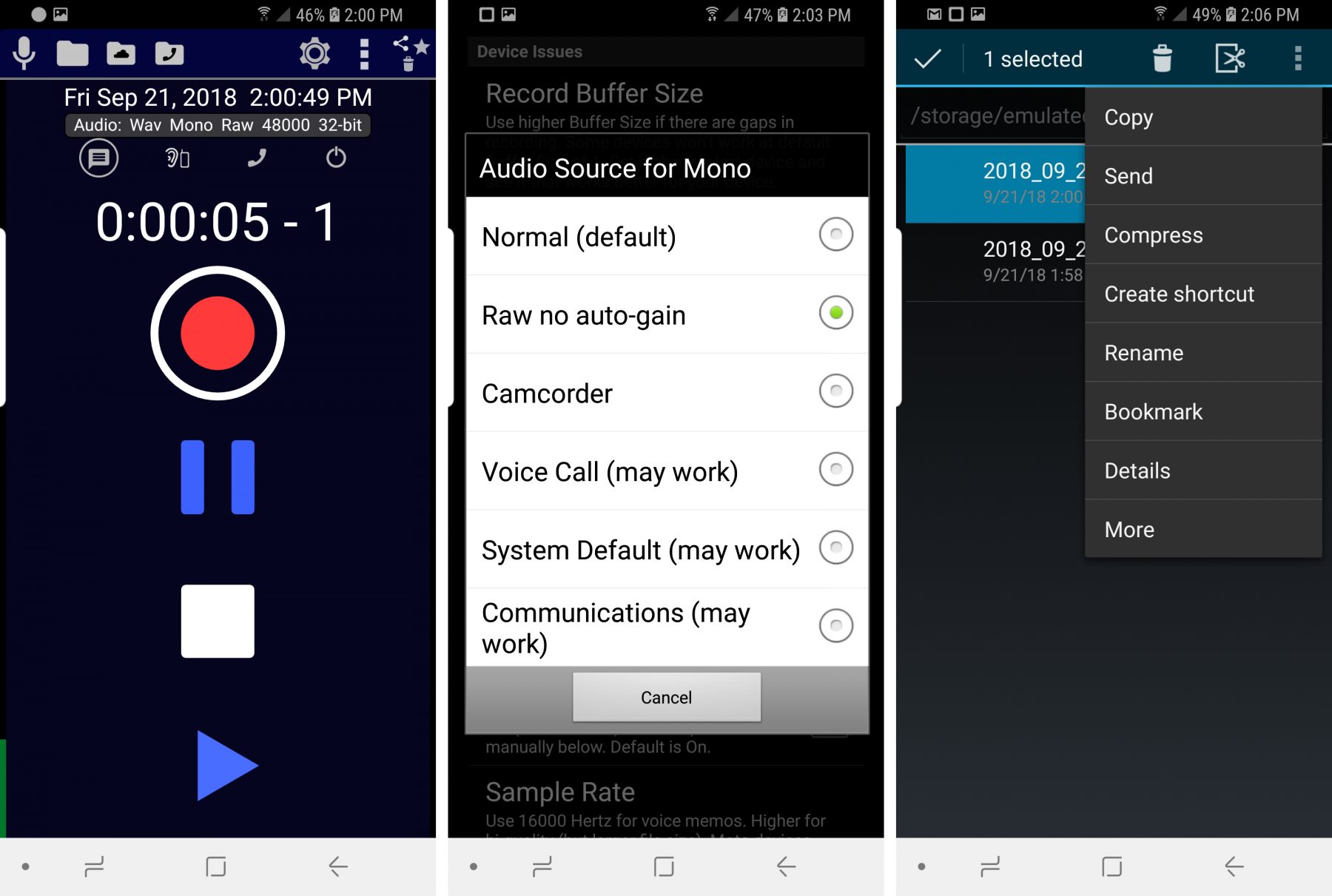 Setting up recording apps for Android devices Macaulay Library