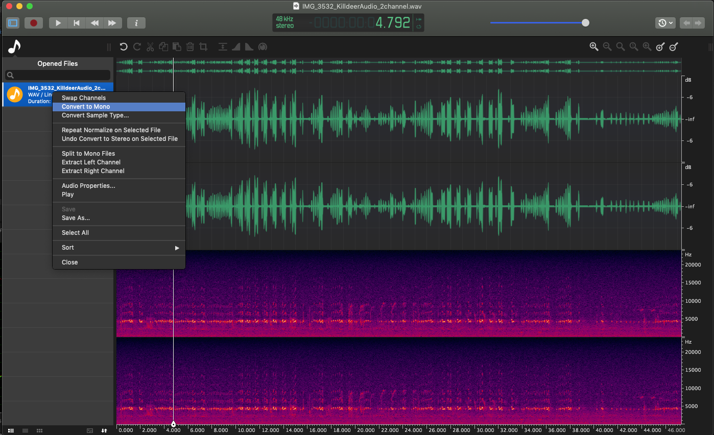 using ocenaudio increase volume of audio track